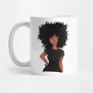 Naturally Curly Brown Skinned Woman Mug